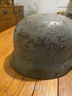Original Ww2 German M35 Et64 1116 Helmet