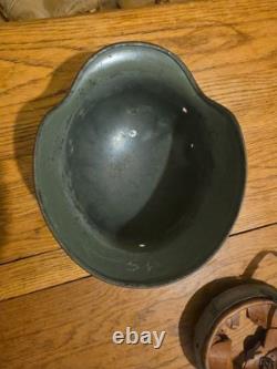 Original Ww2 German M35 Et64 1116 Helmet