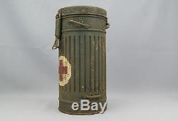 Original Ww2 German Medic Gas Mask Container