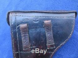 Original Ww2 German Military P08 Luger Holster & Tool O. Reichel Lengefeld 1937