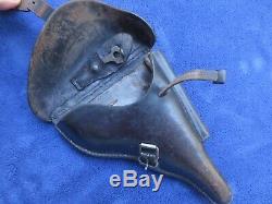 Original Ww2 German Military P08 Luger Holster & Tool O. Reichel Lengefeld 1937