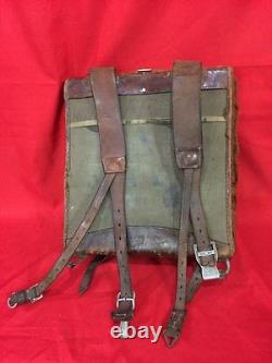 Original Ww2 German Ponny Bag Pack Leather Rucksak M37 Field Tornister Bagpack