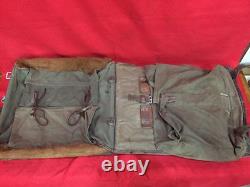 Original Ww2 German Ponny Bag Pack Leather Rucksak M37 Field Tornister Bagpack