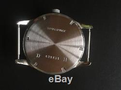 Original Ww2 Military Dh German Swiss Record Watch Co Genf Wehrmacht Serviced