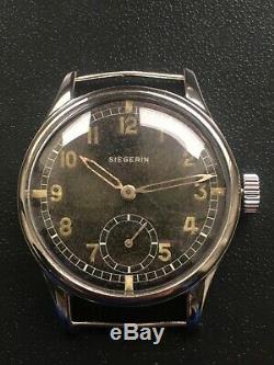 Original Ww2 Military German Luftwaffe Swiss Watch Siegerin D Wehrmacht Serviced