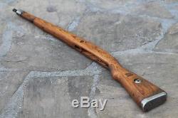 Original Wwii German Army Wooden Rifle Stock For Mauser K98. German Marking. 6