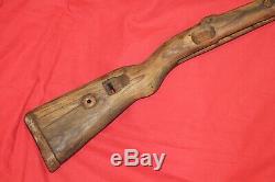 Original Wwii German Army Wooden Rifle Stock K98 Mauser With Hand Guard