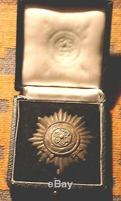 Original Wwii German Ostvolk Medal 1cl With Swords & Case Rare Order Russia