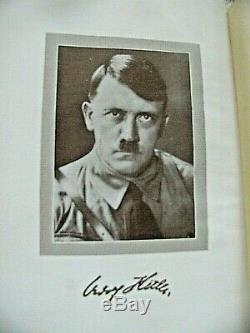 Original Wwii Ww2 Original German Book 1933 Adolf Hitler My Fight Hardcover