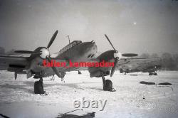 Original german ww2 photo negatives x 8 GERMAN AIRCRAFT IN FLIGHT -VERY RARE