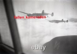 Original german ww2 photo negatives x 8 GERMAN AIRCRAFT IN FLIGHT -VERY RARE