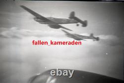 Original german ww2 photo negatives x 8 GERMAN AIRCRAFT IN FLIGHT -VERY RARE