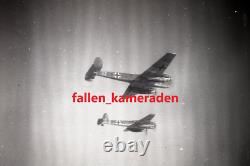 Original german ww2 photo negatives x 8 GERMAN AIRCRAFT IN FLIGHT -VERY RARE