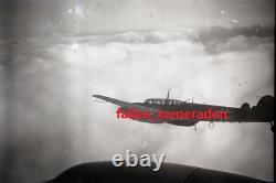 Original german ww2 photo negatives x 8 GERMAN AIRCRAFT IN FLIGHT -VERY RARE