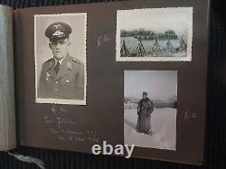 Original german ww2 photograph Album AIR FORCE with Titled Photos