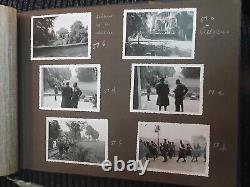 Original german ww2 photograph Album AIR FORCE with Titled Photos