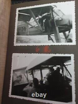 Original german ww2 photograph Album AIR FORCE with Titled Photos