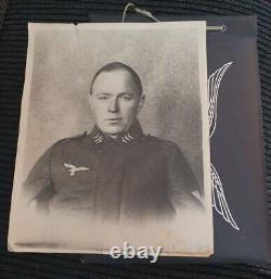 Original german ww2 photograph Album AIR FORCE with Titled Photos