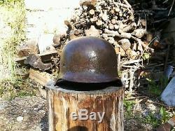 Original helmet M35 ww2 German battle demage from Stalingrad WH