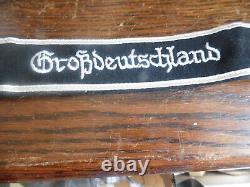Original ww2 grossdeutschland division officer german arm band mint condition