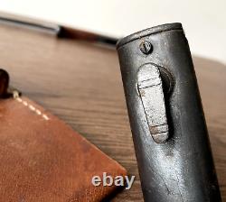 Post-ww2! M1924 Belgium Mauser Export Bayonet + Scabbard And Frog #11,007