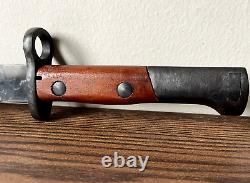 Post-ww2! M1924 Belgium Mauser Export Bayonet + Scabbard And Frog #11,007