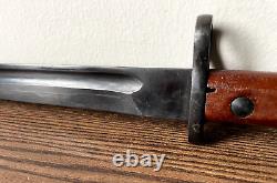 Post-ww2! M1924 Belgium Mauser Export Bayonet + Scabbard And Frog #11,007