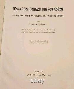 RARE Deutsches Ringen um den Osten by Udelbert Forstreuter Vtg WW2 German Book