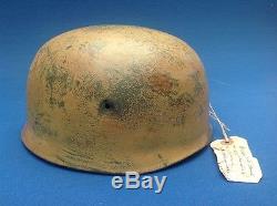 Rare Original German Monte Cassino Found Fallschirmjager M1938 Et68 Helmet