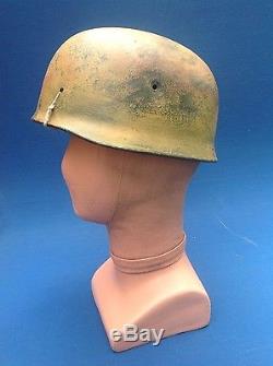 Rare Original German Monte Cassino Found Fallschirmjager M1938 Et68 Helmet