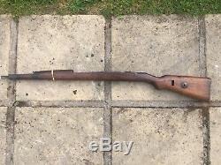 RARE Original Early WW2 German Wehrmacht Heer K98 Rifle Solid Wood Wooden Stock