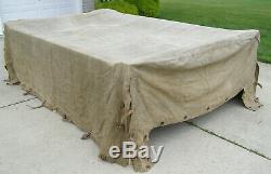 RARE! Original German WWII Truck Canvas Cover For Sale Manufactured Marked