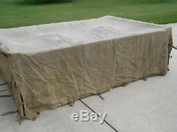 RARE! Original German WWII Truck Canvas Cover For Sale Manufactured Marked