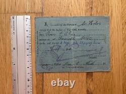 RARE Original WW2 German Occupation Channel Islands ID Card Document Jersey