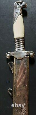 RARE! WW2 vintage German Alcoso S RAD Leader Officer Hewer/Dagger with Scabbard
