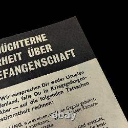 RARE! WWII 1944 Battle of Cherbourg Dropped German Normandy Surrender Leaflet