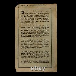 RARE! WWII 1944 D-Day Operation Cobra BREST France Allied Dropped German Leaflet