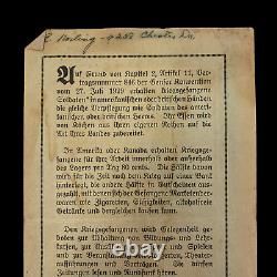 RARE! WWII 1944 D-Day Operation Cobra BREST France Allied Dropped German Leaflet