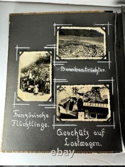 RARE WWII GERMAN SOLDIER'S PERSONAL PHOTO DIARY THE WAR IN FRANCE w COMMENTS