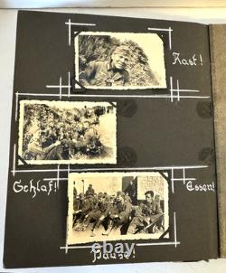 RARE WWII GERMAN SOLDIER'S PERSONAL PHOTO DIARY THE WAR IN FRANCE w COMMENTS