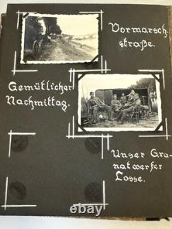 RARE WWII GERMAN SOLDIER'S PERSONAL PHOTO DIARY THE WAR IN FRANCE w COMMENTS