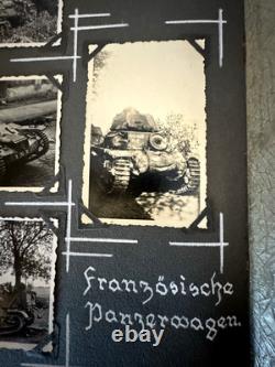 RARE WWII GERMAN SOLDIER'S PERSONAL PHOTO DIARY THE WAR IN FRANCE w COMMENTS