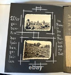 RARE WWII GERMAN SOLDIER'S PERSONAL PHOTO DIARY THE WAR IN FRANCE w COMMENTS