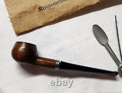 RARE WWII WW2 German ELITE officers smoking pipe Christmas gift from Heinrich