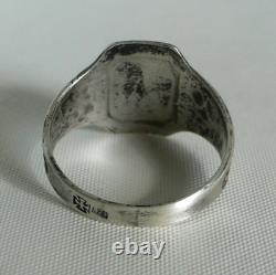 RING GERMAN WW2 WWII Oak Leaves & Acorns Cross Ring