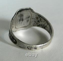 RING GERMAN WW2 WWII Oak Leaves & Acorns Cross Ring