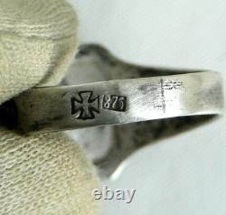 RING GERMAN WW2 WWII Oak Leaves & Acorns Cross Ring