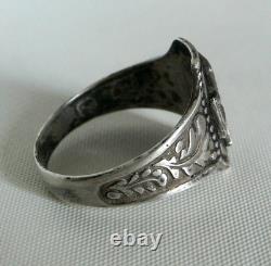 RING GERMAN WW2 WWII Oak Leaves & Acorns Cross Ring