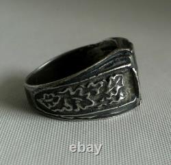 RING GERMAN WW2 WWII Pz. Div. Panzer Tank Division Oak Leaves Ring