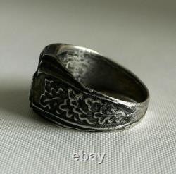 RING GERMAN WW2 WWII Pz. Div. Panzer Tank Division Oak Leaves Ring